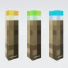 Akku LED Dekoleuchte Fackel MINECRAFT 2-tlg