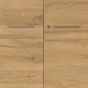 Aktenschrank ISORNO 2-türig 197 cm Graphitgrau/ Eiche
