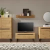 Anbauwand N6 TORGE 4-teilig 361 x 170 cm Eiche Artisan Dekor