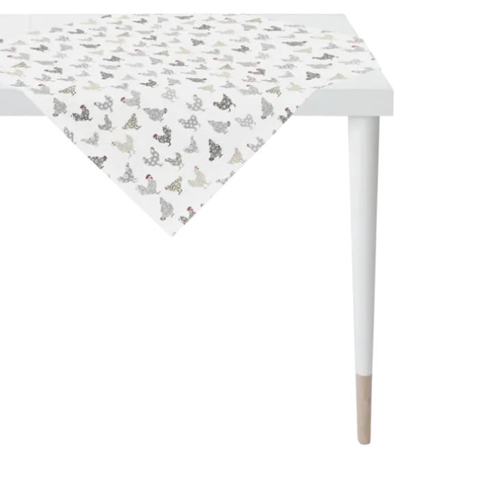 APELT Tischdecke HÜHNER ALL-OVER 88x88cm mehrfarbig