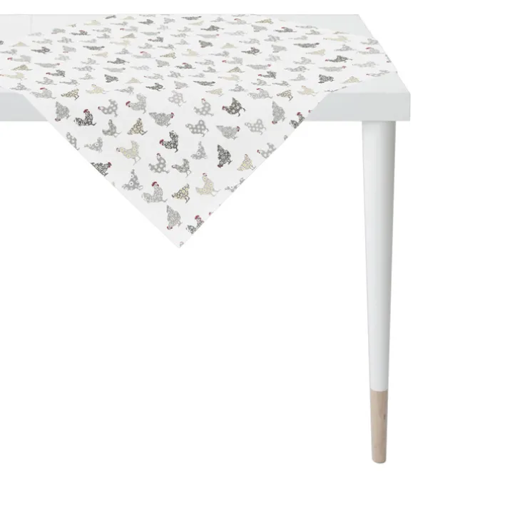 APELT Tischdecke HÜHNER ALL-OVER 88x88cm mehrfarbig