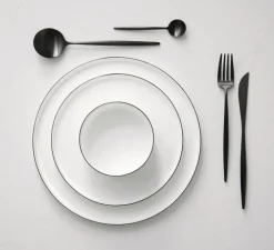 ASA Brotteller OCO ligne noire 6er Set 14,5 cm Keramik