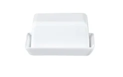 ASA Butterdose GRANDE 8 x 5 x 10.5 cm Keramik weiß