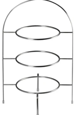 ASA Etagere 3-stöckig 36,5 cm silberfarbig