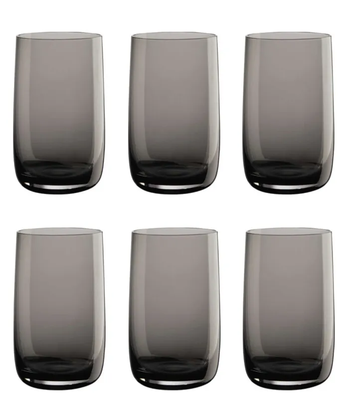 ASA Longdrinkglas SARABI 6er Set - je 400 ml grau