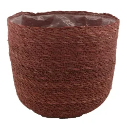 Aufbewahrungskorb Seegras 22 cm dunkelpink