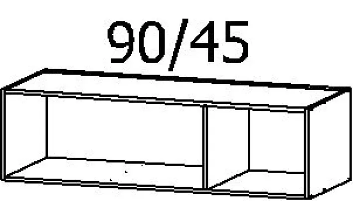 Aufsatzschrank C.A.P.A 136 x 39 cm braun