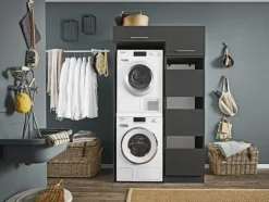 Aufsatzschrank MR. SAUBER 50 x 38 cm weiß