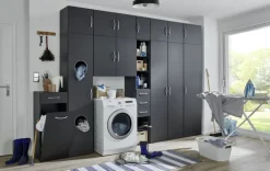 Aufsatzschrank MULTIRAUMKONZEPT 40 x 40 x 40 cm graphitfarben