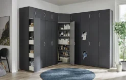 Aufsatzschrank MULTIRAUMKONZEPT 40 x 40 x 40 cm graphitfarben