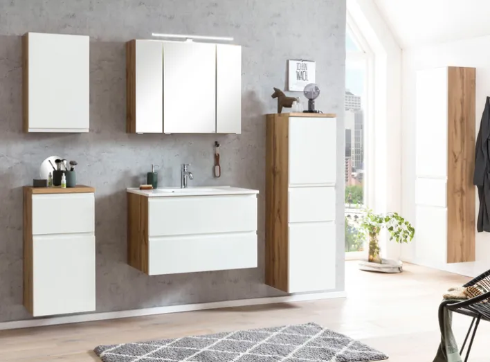 Bad-Unterschrank GENT weiß/braun 40cm