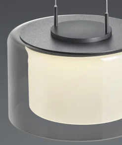 BANKAMP LED Balkenpendel GRAND SMOKE 3-flammig anthrazit eloxiert