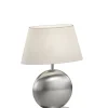 BANKAMP Retrofit Tischlampe ASOLO 41 cm nickelfarbig