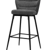 Barstuhl ZERO 44 x 117 cm grau/schwarz