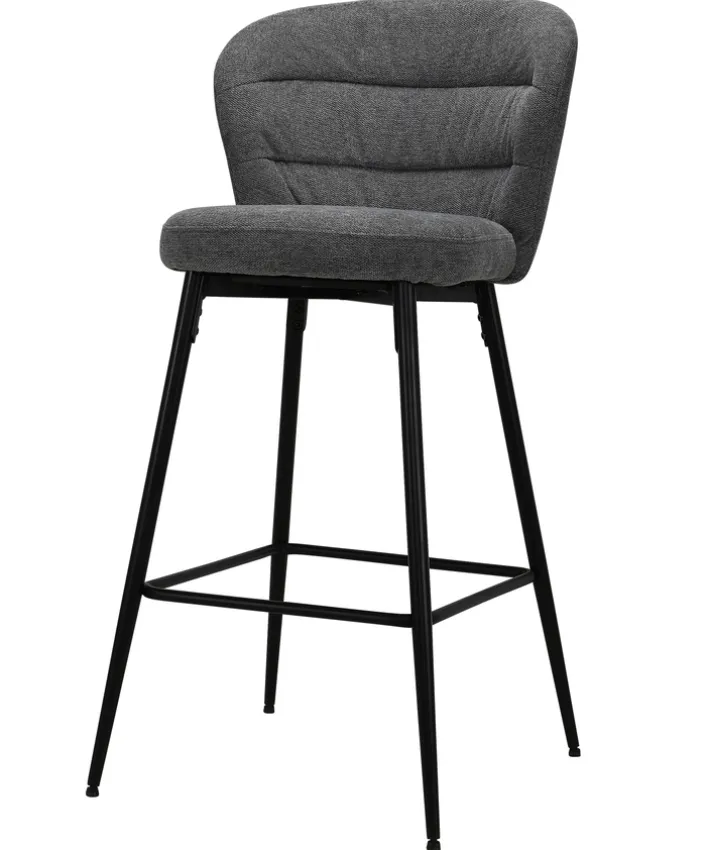Barstuhl ZERO 44 x 117 cm grau/schwarz