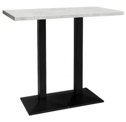 Bartisch JARO 120 x 70 cm weiß/schwarz matt