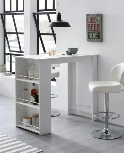 Bartisch 120 x 60 cm weiß