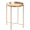 Beistelltisch 39 x 39 cm goldfarbig