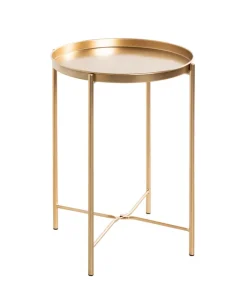 Beistelltisch 39 x 39 cm goldfarbig