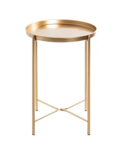 Beistelltisch 39 x 39 cm goldfarbig