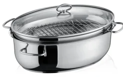 Berndes Bräter mit Glasdeckel 8500 ml silberfarbig