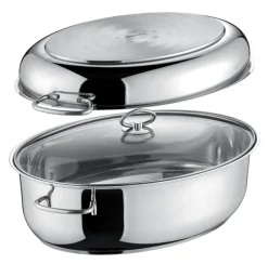 Berndes Bräter mit Glasdeckel 8500 ml silberfarbig