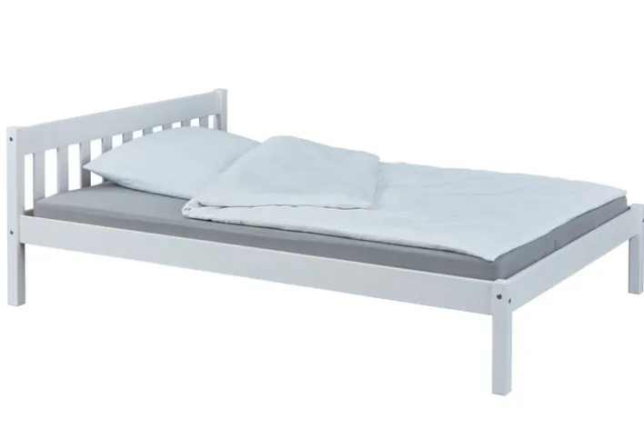 Bett LAURI 140 x 200 cm weiß