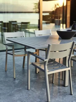 Brafab Stapelstuhl Garten DELIA AL 2er Set light grey