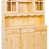 Buffet LUIS 130x198x43 cm Massivholz Kiefer Natur
