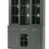 Buffetschrank ASCOT 130 x 196 x 43 cm grün/goldfarbig