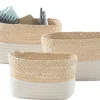 casaNOVA Aufbewahrungskorb 23 x 18 cm weiß/ beige