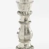 casaNOVA Kerzenständer klein 14 cm silberfarbig