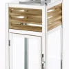 casaNOVA Laterne 40 cm Holz/Edelstahl