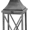 casaNOVA Laterne 61,5 cm Metall/Glas schwarz