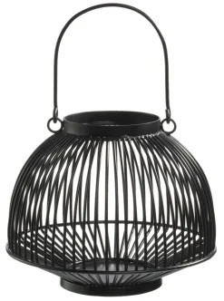 casaNOVA Laterne 18,75 cm schwarz