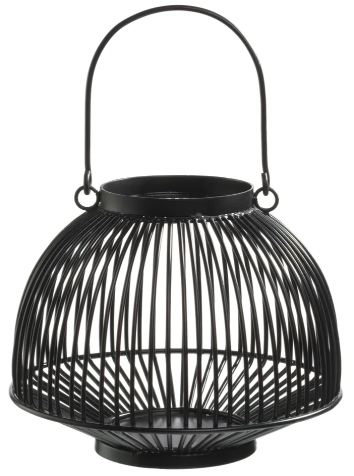casaNOVA Laterne 18,75 cm schwarz