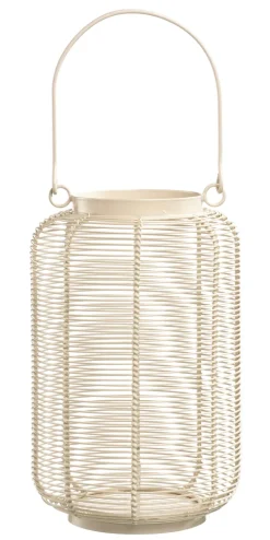 casaNOVA Laterne 25 cm weiß