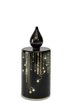 casaNova Weihnachten LED-Kerze 18 cm Schwarz