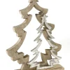 casaNOVA Weihnachtsdeko Weihnachtsbäume GOLDENE PRACHT 36 cm
