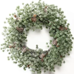 casaNOVA Weihnachtskranz Tannenzapfen 50 cm grün