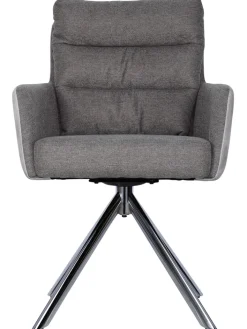CASAVANTI Armlehnenstuhl 65x90 cm Samt Beige / Braun
