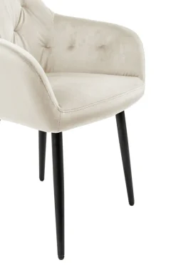 CASAVANTI Armlehnstuhl Samt creme