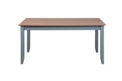 CASAVANTI Esstisch NICLAS 1.1 160x90x75 cm Massivholz grau/braun