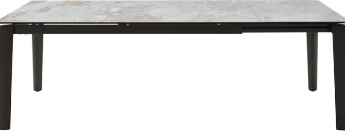 CASAVANTI Esstisch TABULAR 180(240) x 90 cm anthrazit/grau-braun