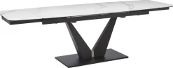 CASAVANTI Esstisch TOSKANA 180-220.260 x 90 cm beige/ schwarz