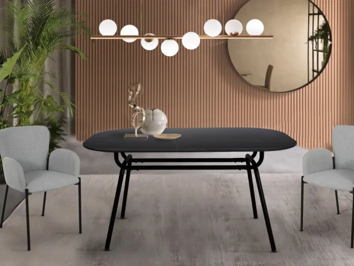 CASAVANTI Esstisch 150 x 90 cm schwarz