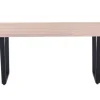 CASAVANTI Esstisch 160 x 90 cm Sonoma Eiche/schwarz