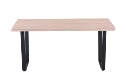 CASAVANTI Esstisch 160 x 90 cm Sonoma Eiche/schwarz