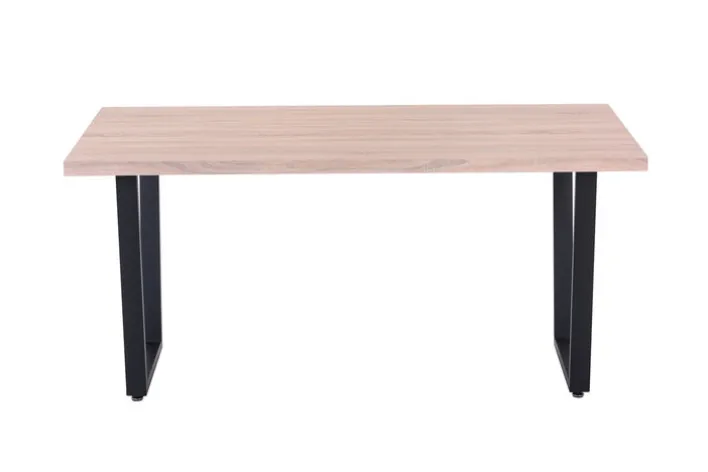 CASAVANTI Esstisch 160 x 90 cm Sonoma Eiche/schwarz