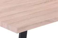 CASAVANTI Esstisch 160 x 90 cm Sonoma Eiche/schwarz
